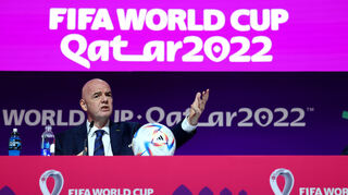 Einen bizarren Monolog hielt Gianni Infantino kurz vor WM-Beginn.