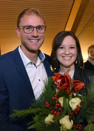 Florian König mit Freundin Larissa Rensch.