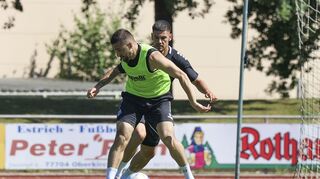 Nicht dabei beim Trainingsstart: Berkan Taz (l.) und Gerrit Gohlke.