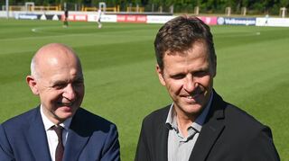 An der DFB-Spitze: Präsident Bernd Neuendorf (links) und Geschäftsführer Oliver Bierhoff.
