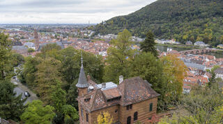 Das Verbindungshaus der Heidelberger Burschenschaft Normannia am Kurzen Buckel unterhalb des Schlosses.