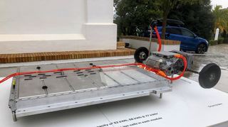 mid Malaga - Die Energie bezieht der Skoda Enyaq RS iV aus einem 82-kWh-Akku, der im Unterboden sitzt.