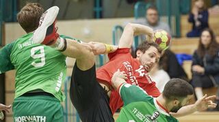 Im Derby Heddesheim gegen Friedrichsfeld (unser Bild) zog der TVF den Kürzeren, kann aber dennoch auf eine bisher starke Hinrunde zurückblicken.