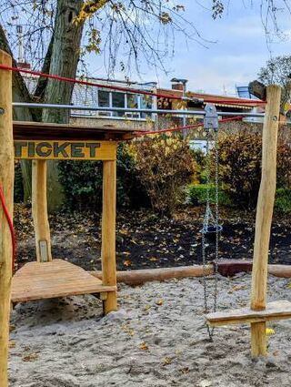 Der neu gestaltete Spielplatz im Kastellweg.