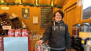 Nathalie Hörhammer meint, wegen der Kälte gerade weniger Kunden zu haben.