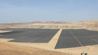 Erneuerbare Energien sind ein wichtiges Standbein: Der neue Solarpark des MVV-Tochterunternehmens Juwi in Ägypten.