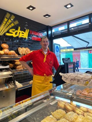 Hirschberger-Nickel an seinem aktuellen Arbeitsplatz in Neustadt.