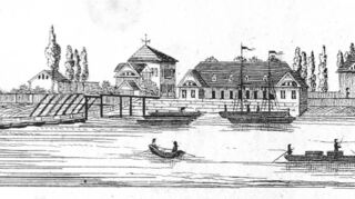 Ansicht von Ludwigshafen in den 1840er Jahren – ein junger aufstrebender Ort, in dem man es zu etwas bringen konnte, sogar als ehemaliger Sklave aus Lateinamerika, wie das Beispiel des Thomas van Vorden zeigt.