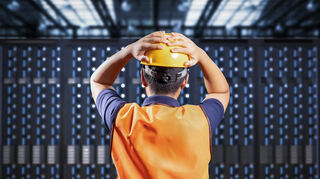 Programmer or engineer with problelm in server room