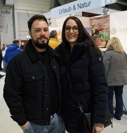 Perniola Cataldo und Arabella Altavilla von der Vogelstang wollen dahin reisen, wo es warm ist. Bilder: Sylvia Osthues