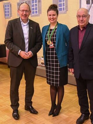 Christian Specht, Alysha Molitor und Dieter Haasner (v.l.).