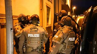 Großeinsatz in der Weinheimer Straße.