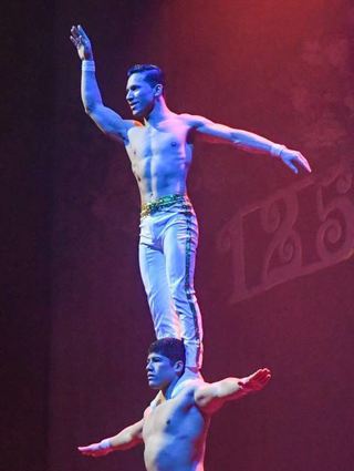 Die „Acero Brothers“ aus dem Palazzo mit waghalsiger Artistik.
