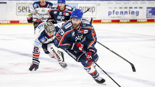 Auf dem Eis und in seinem Element: Matthias Plachta von den Adler Mannheim.