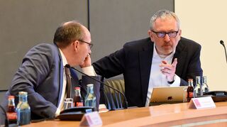 Bisher gemeinsam an der Stadtspitze: Oberbürgermeister Peter Kurz (rechts) und Erster Bürgermeister Christian Specht.