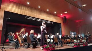 Moderatorin Jutta Werbelow nahm die Besucher in der Hans-Pfeiffer-Halle mit auf eine musikalische Reise.