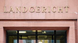 Der Haupteingang des Landgerichts in Frankenthal.