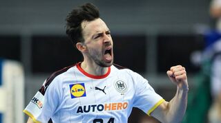 Rechtsaußen Patrick Groetzki sieht die deutsche Nationalmannschaft auf einem guten Weg.