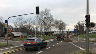Stadtauswärts steht jetzt nur noch eine Fahrspur zur Verfügung. Hier waren am Montagmorgen keine Stockungen zu beobachten.