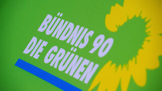 Das Logo von Bündnis 90/Die Grünen.