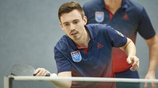 Christopher Luft zeigte sich mit seinen Teamkollegen vom TTC III bereits in Form für das Spitzenspiel und gewann klar mit 9:1 gegen SV Ober-Hainbrunn.