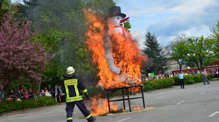 Am Festplatz wird wieder der Schneemann in Flammen aufgehen.