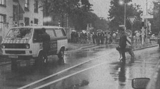 Archivaufnahme von 1992 – ein paar Tage nach den Ausschreitungen.