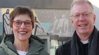 Die Doppelspitze mit Tatjana Blumenstein und Franz Vogelgesang.