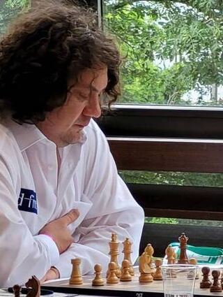 Anton Korobov spielt am fünften Brett der Viernheimer.
