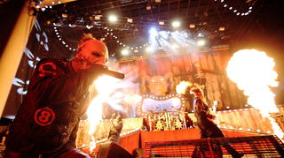 Einer der Headliner ist die Band Slipknot. Hier zu sehen ist Sänger Corey Taylor bei einem Auftritt.