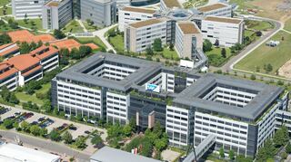 Blick auf die Zentrale von SAP in Walldorf. Das Hauptgebäude wird in den nächsten Jahren grundlegend saniert.