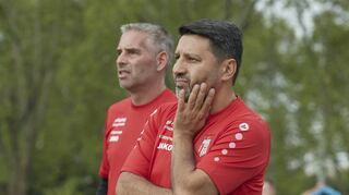 Das Trainerduo des FC Türkspor Mannheim, Feytullah Genc (r.) und Co-Trainer Bernd Wigand, wurde überraschend vor die Tür gesetzt.