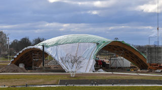 Pavillon auf dem Buga-Gelände.