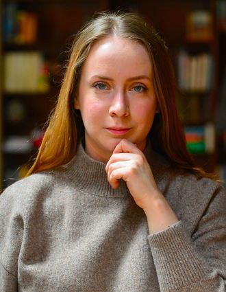 Arbeitete vor der russischen Invasion als Dramatikerin in Kiew: Anastasiia Kosodii.