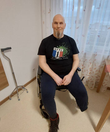 Michael Gangnus musste in ein Pflegeheim ziehen. Doch perspektivisch wünscht er sich wieder ein Zuhause.