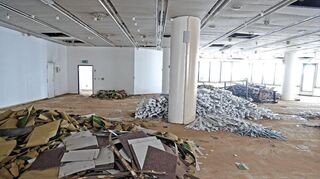 Schadstofffreier Schutt liegt zum Abtransport bereit.