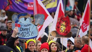 Großangelegter Warnstreik durch die EVG und Verdi am kommenden Montag