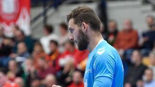 Ludwigshafens Keeper Ziga Urbic hielt die Eulen lange im Spiel.