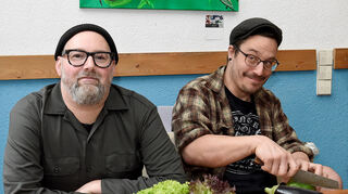 Bock auf Gemüse: Michael Dester und Jonathan Sternberg.