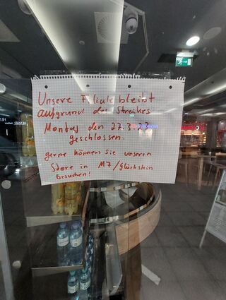 Keine Kundschaft: Manche Filialen haben geschlossen.