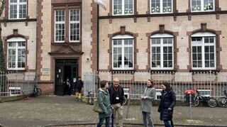 Mit neuen Ideen Elterntaxis überflüssig machen – das wollen (v.l.) Christiane Rudic, Tobias Vahlpahl, Tweila Wittmann und Alice van Scoter.