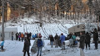 <p>Große Resonanz fand das Angebot bei vielen Familien, im Schriesheimer Gewann Rim-bach sich seine Weihnachtstanne selbst zu schlagen.</p>