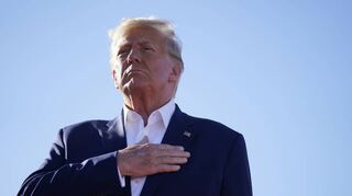 Ex-US-Präsident Donald Trump, hier bei einer Wahlkampfveranstaltung in Waco, wird am Dienstag bei der Anklageverlesung in New York anwesend sein.