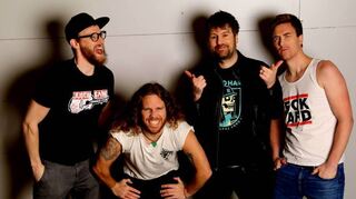 Auf dem Bild von links nach rechts: Ante (Andreas Hennig), Matze (Matthias Albert), Chris (Christian Trautmann), Andy (Andre Lein).