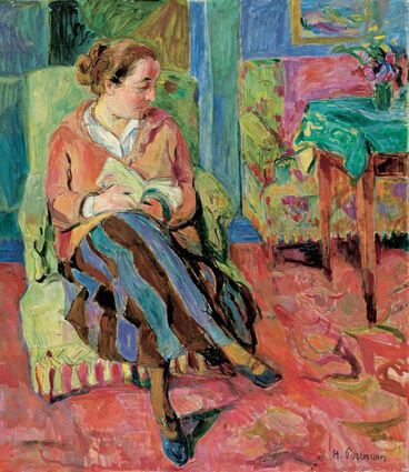 Dieses Bildnis von Mathilde Vollmoeller-Purrmann aus Privatbesitz war auch bei der erfolgreichen Ausstellung zu sehen.
