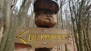 Der Dickkopfpfad krönt die schöne Hahnfels-Tour kurz vor Erreichen des Ortes.