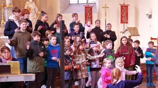 Am Probenwochenende haben die Ephata Kids gemeinsam gesungen.