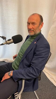 Im „MM“-Podcaststudio: Buga-Chef Michael Schnellbach.