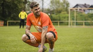 Hat gut lachen: Beim 4:3-Erfolg in Lörzenbach traf André Bandieramonte nach einer langen Durststrecke doppelt und verhalf dem FV Biblis damit zum ersten Saisonsieg seit dem 18. September 2022.