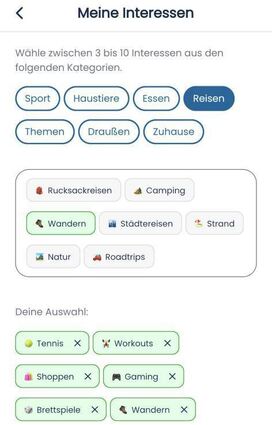 Ein Ausschnitt aus der App Connou.